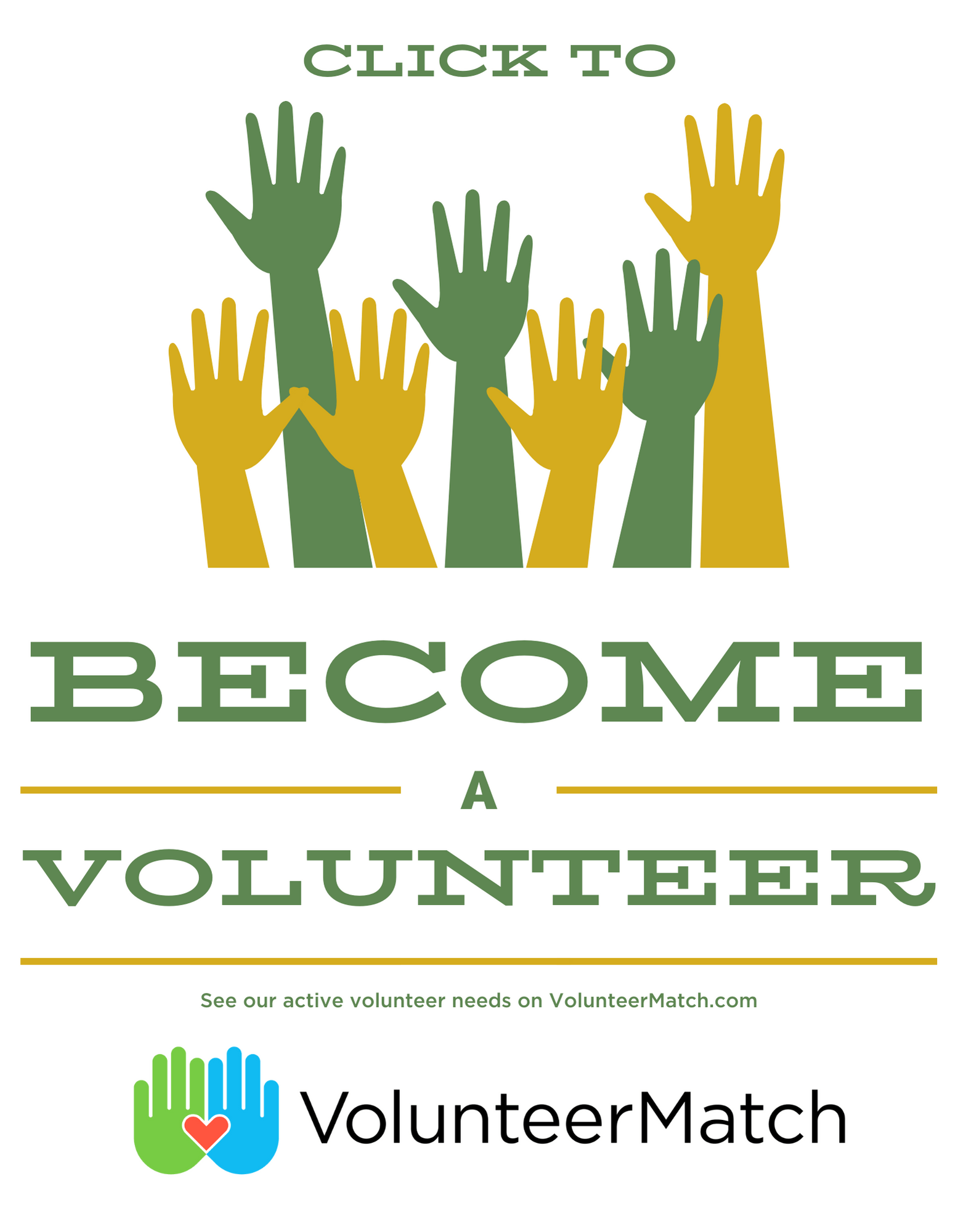 A banner encouraging volunteering at the Conservancy through VolunteerMatch.com